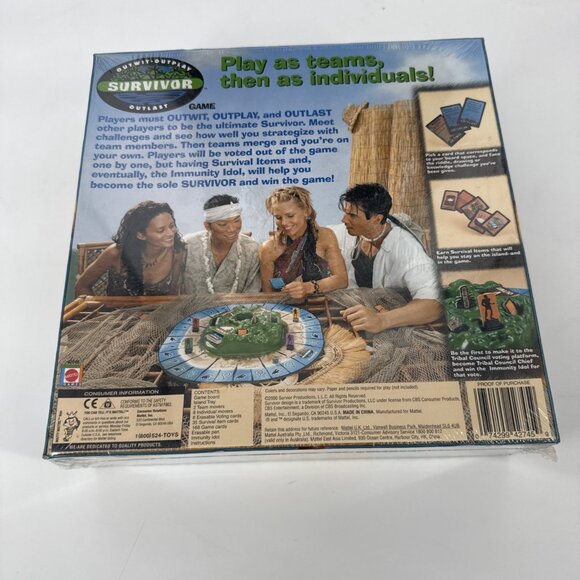Vintage Survivor Outwit Outplay Outlast TV Show Board Game - NEW Sealed in Box - Picture 2 of 3